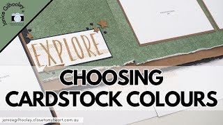 Choosing Cardstock Colours for a Themed Scrapbook Layout