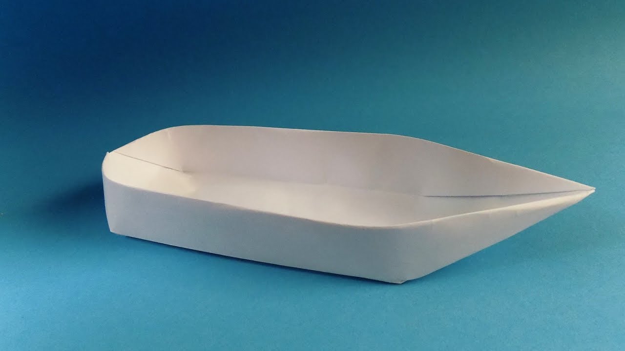 How To Make a Paper Boat That Floats. Origami Boat - YouTube