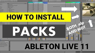 How to install packs + FREE packs in description | Ableton Live 11