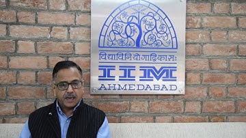 Prof. Rakesh Basant, Dean (A&ER) introducing new IIMA Alumni website