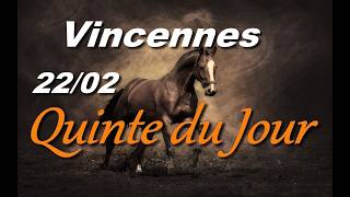 Pronostic Pmu Quinte Du Jour Dimanche 22 Fevrier 2026