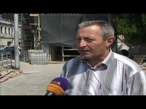 ფალიაშვილის ქუჩაზე დაზიანებული ფასადების რეაბილიტაცია რამდენიმე დღის წინ დაიწყო