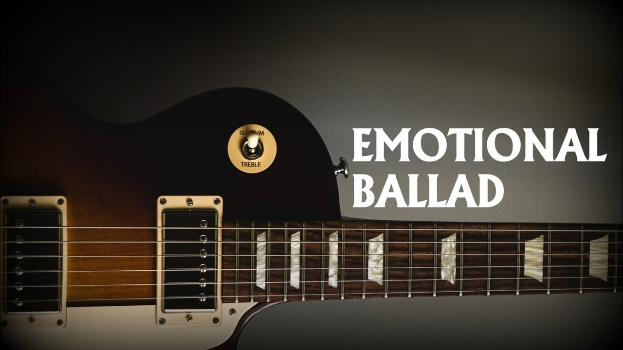 Emotional Rock Ballad | Guitar Backing Track in Am 60 bpm (Pino)