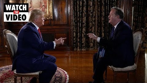 More explosive moments from Donald Trump's Piers Morgan interview