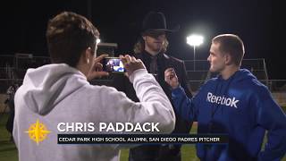 Chris Paddack Jersey Retirement at Cedar Park HS
