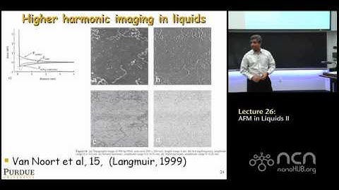 ME 597 Lecture 26: AFM in Liquids II
