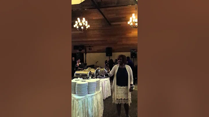 Praise break at the Turners wedding reception