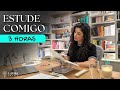 Estude comigo em TEMPO REAL (3 horas) #171 | Study with me | Laura Amorim