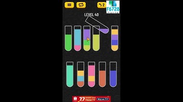 Water Sort Puzzle level 40 walkthrough