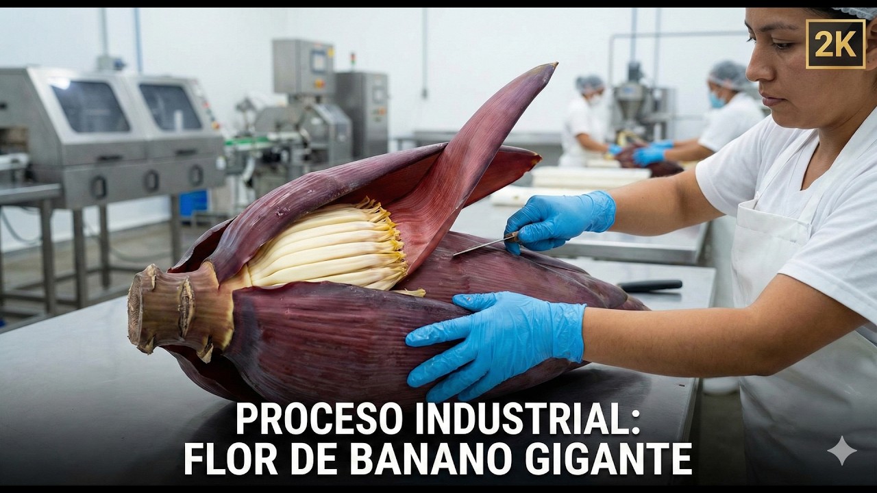 Así se procesa la Flor de Banano: De Desecho a Superalimento (Documental 2K)