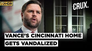 'Windows Shattered' US Vice President JD Vance's Ohio Home Vandalized, Suspect In Custody | 4K
