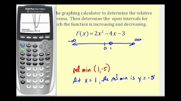 Determine Where a Function is Increasing and Decreasing
