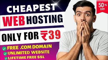 Buy Cheapest Hosting with Free .com Domain only for 39rs 😍 | Cheap hosting 🔥 | .com Domain offer 🤩