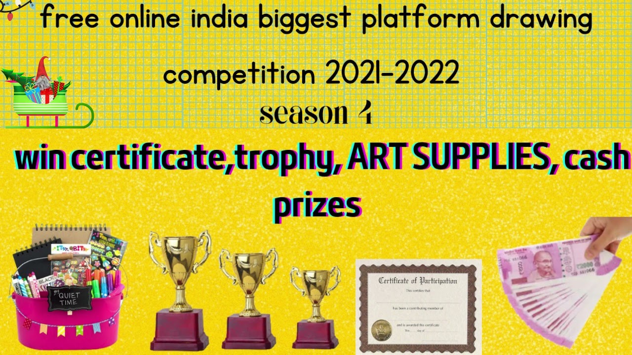 Omg!India Biggest Platform Free online Art Competition 2021 ||Christmas Art contest||