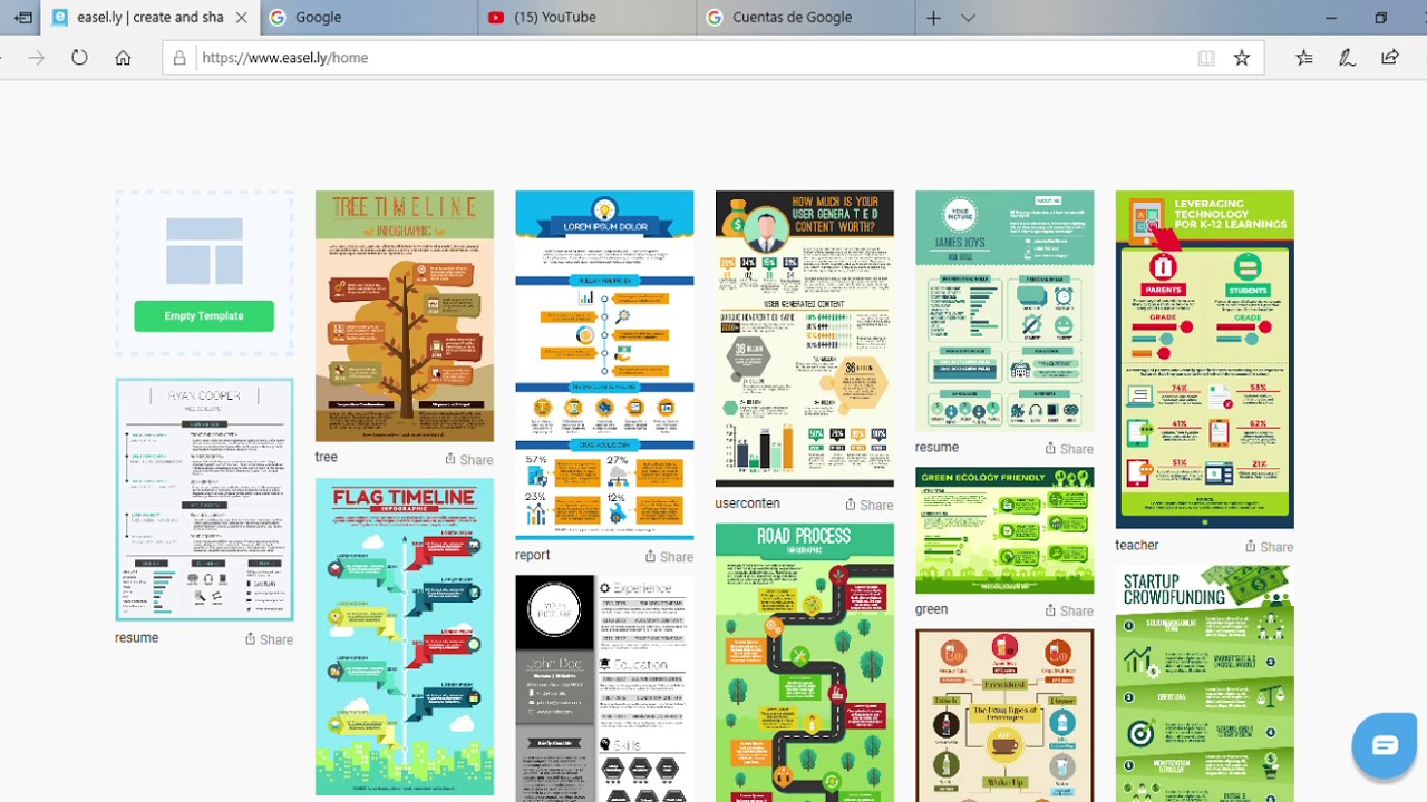 Como Hcaer una infografia YouTube