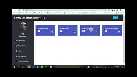 Insurance System Web Application