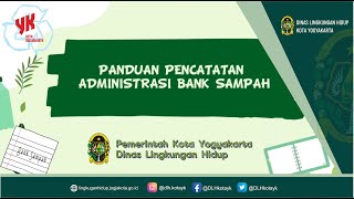 Waste Bank Administration Recording Guide