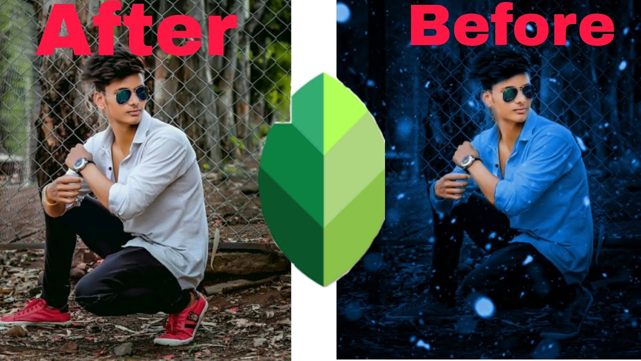 Snapseed  Blue snow photo 📷 editing 🔥 Snapseed blu cyan photo 📷 editing