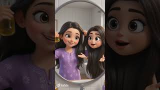 Hairoil tips👍 Hair oil लगाने का सही तरीका 🙌❤️ #cartoon #trending #hairoil #ytshorts