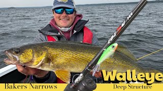 Trophy Walleye on Deep Offshore Structure