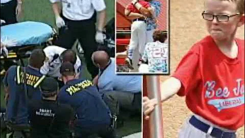 Heartbreaking : fatally injured bat boy was hugged by baseball player
