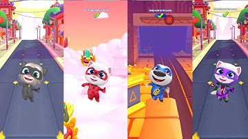 Talking Tom Hero Dash: Talking Tom,Talking Hank,Talking Ginger,Talking Ben New(Android/iOS) Gameplay