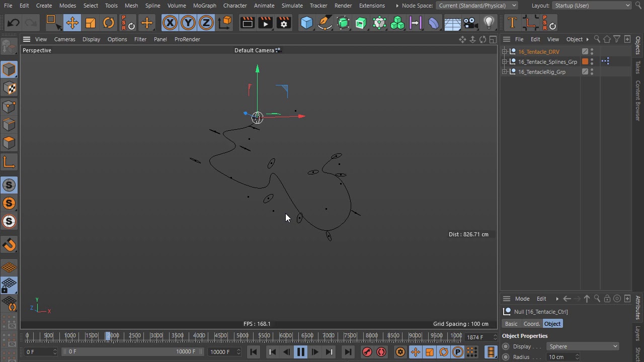 Advanced Dynamic Spline in Cinema 4d