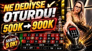 Rulette 5 Daki̇kada 500K’dan 900K’ya Söyledi̇ği̇m Her Rakam Geldi̇