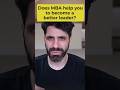 Does MBA help you to become a better leader? Interview with Jon Levy.
