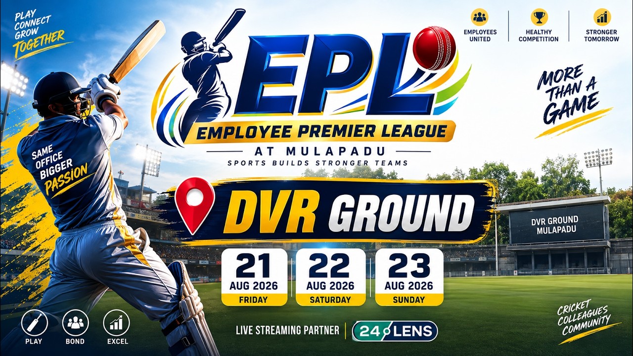 Water Resources 2 vs Water Resources 1 | Employees Premier League | 21.08.2026 | DVR Ground
