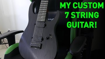 My Stealthy Custom 7 String Guitar! Fast Guitars Orion 7 String Demo