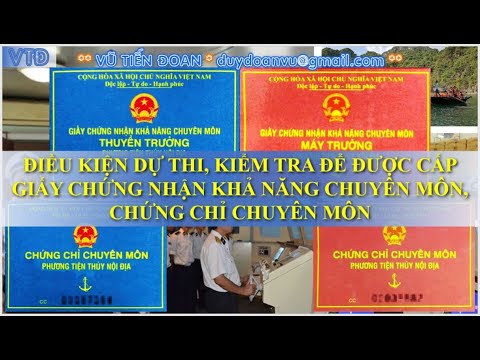 Video Điều kiện dự thi, kiểm tra để được cấp Giấy Chứng nhận... - youtube