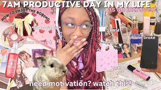 7AM PRODUCTIVE DAY IN MY LIFE ₊✩‧₊  GRWM, romanticizing life, New Jeans album unboxing, shopping