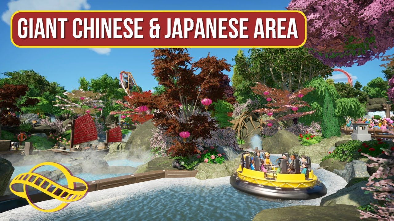 🐲 GIANT Chinese & Japanese Area - Planet Coaster Spotlight - Samaraa Part 3 by GenetiX-soFt-
