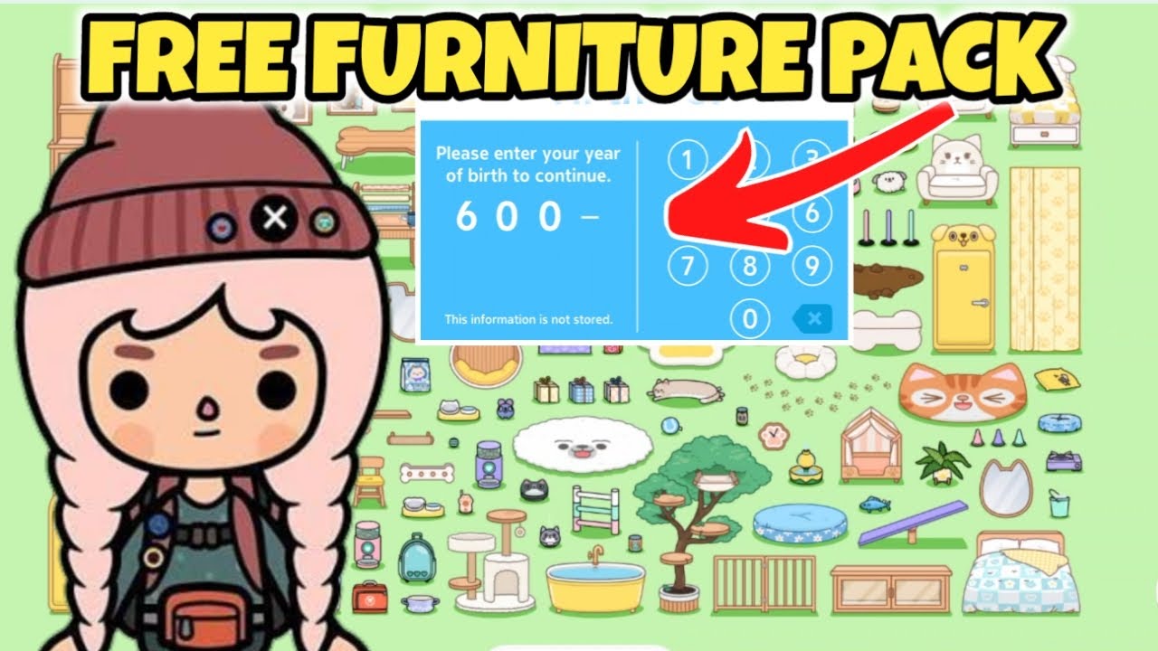 Free New Furniture Pack 2023 Toca Boca Free Code 2023 Toca Life World