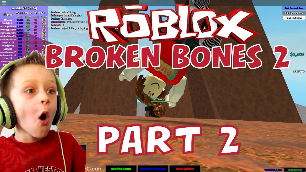 Roblox Broken Bones 2 2 Insane Falling And Breaking Bones - sis versus bro roblox broken bones