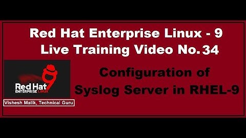 Configuration of Syslog Server in RHEL-9 | Configuration of Syslog Server in Hindi