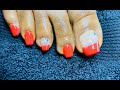 DIY: Polygel Set On Toes| With Dual Forms