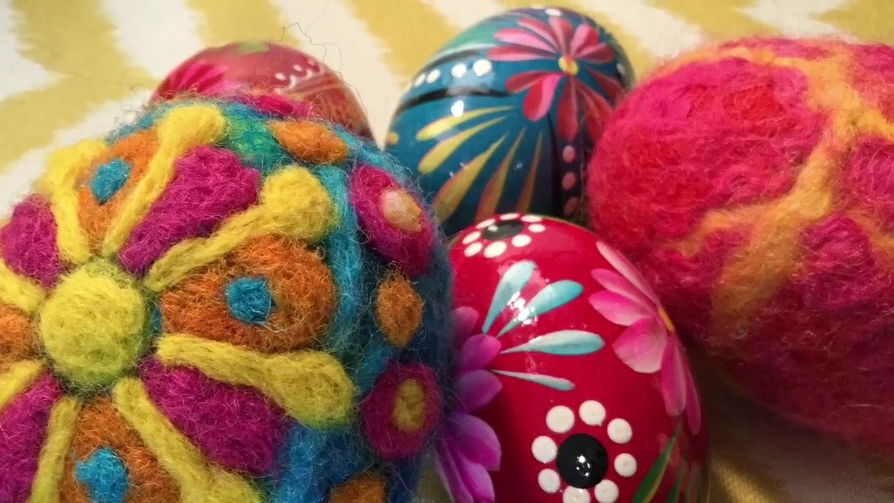 DIY Wool Felted Eggs for Easter - Woodlark Blog