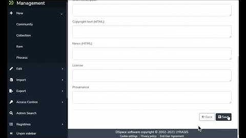 DSpace 7:  Add/Create a Collection