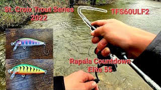 ST.Croix Trout Series 2022 TFS60ULF2 | Rapala Countdown  Elite 55 | THIS River Is LOADED With TROUT
