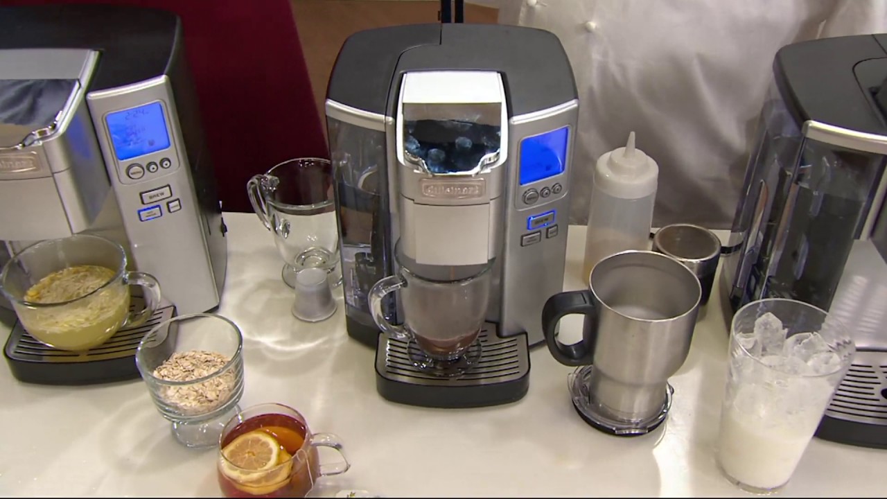 Cuisinart SS10 Single-Serve Coffee Maker w/Barista Cup & 18 Coffee Pods on  QVC 