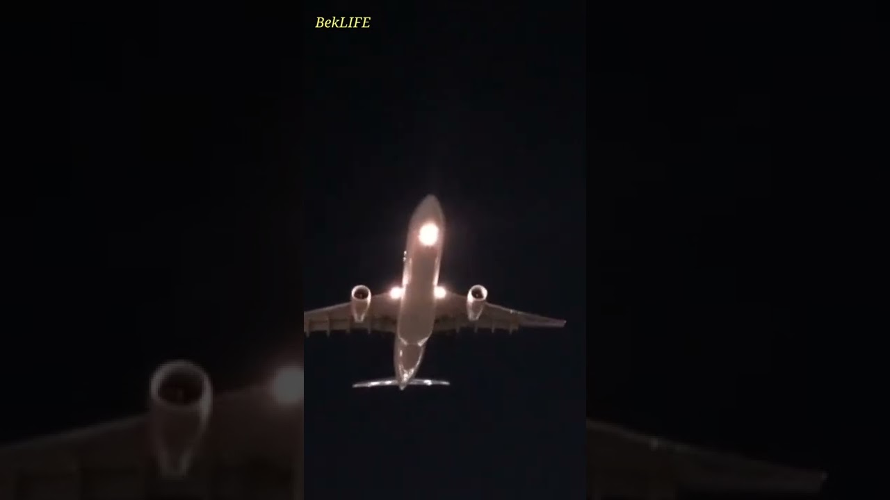 Низкий полет самалёта привел меня в шок😳 The low flight of the plane shocked me. 