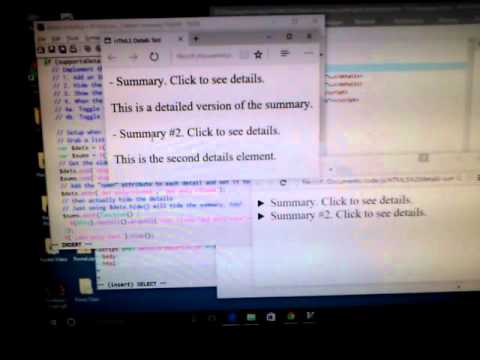 Polyfill for HTML5 Details