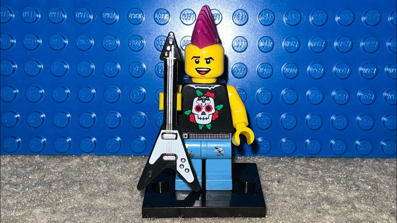 Cmf Punk Rocker Lego Collectible Minifigure (CMF) Series 4 Punk Rocker Review - YouTube