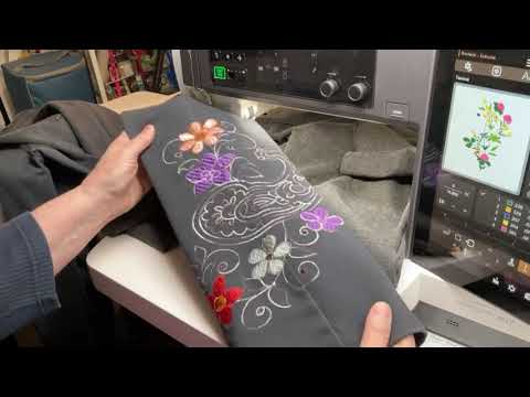 【mnem】Bidi Adjust Embroidery Pants HOW TO HOOP PANTS | JANOME EMBROIDERY MACHINE | FLOAT