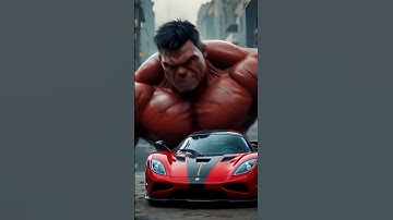 Red Hulk and Keonigsegg #animation #transformers #fusion #transaction #hybrids #ai #usa