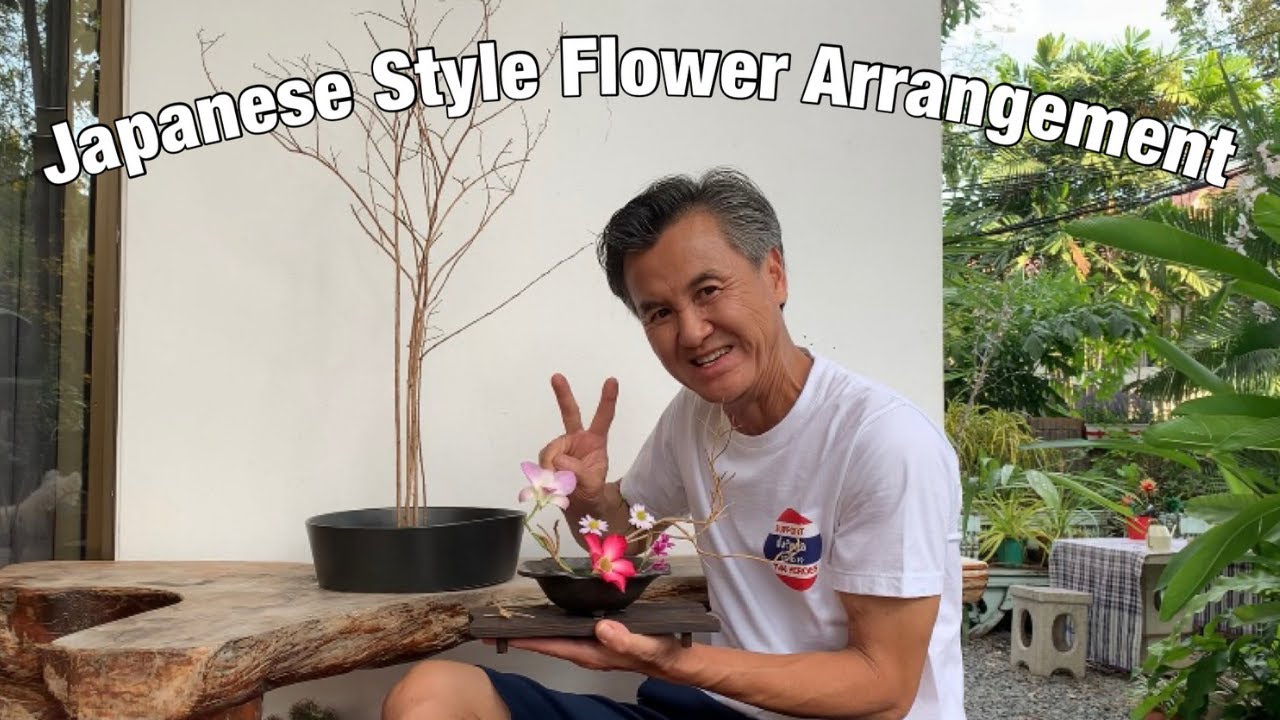 Japanese Style Flower Arrangement // จัดดอกไม้สไตล์ญี่ปุ่น