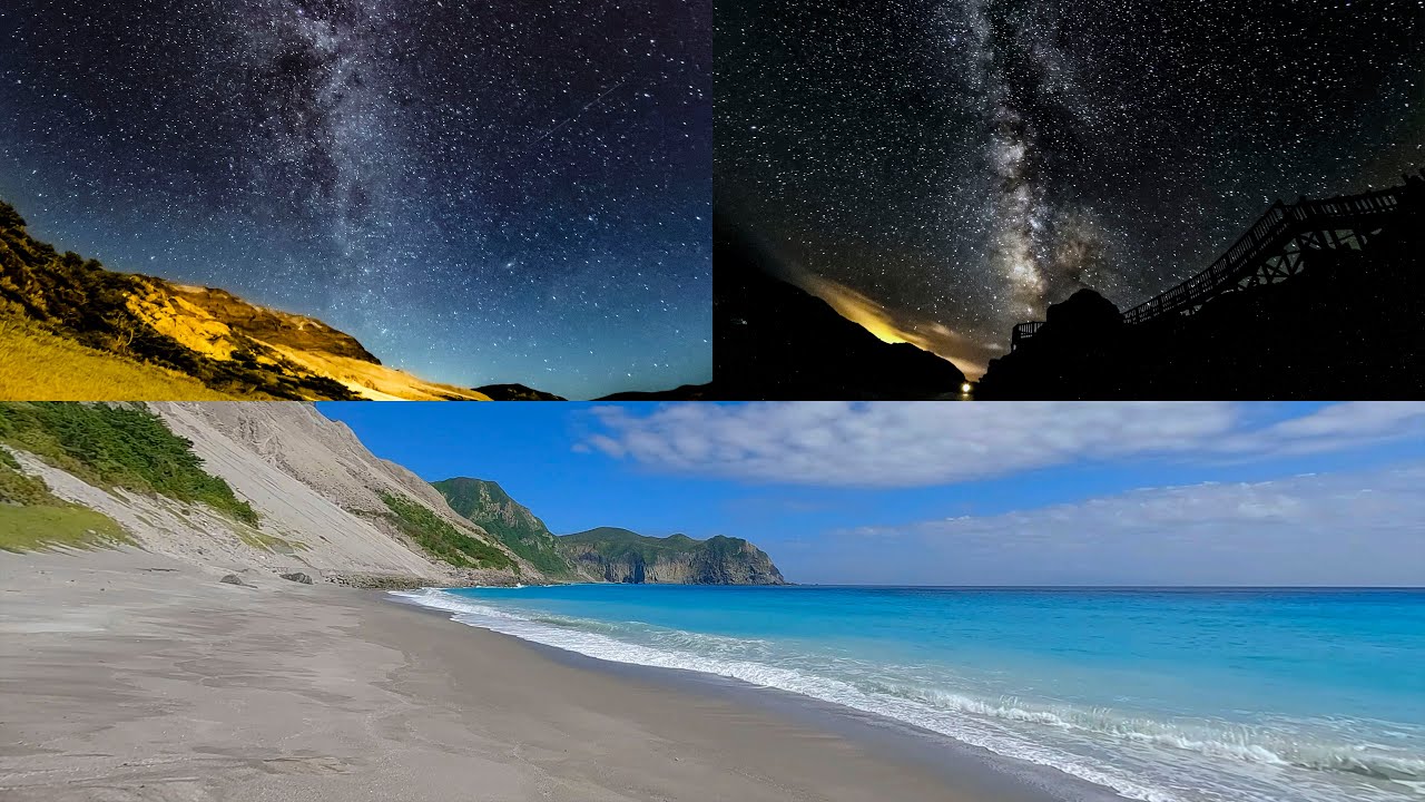 [4K] 星空保護区「神津島」星空絶景の島　Tokyo planetarium island - Kozu-island