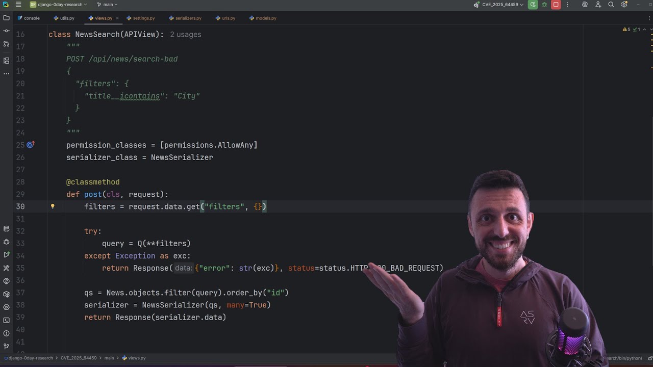 Saldırgan gözünden ORM katmanı ve yaratıclığın önemi | Django CVE-2025-64459 Analizi